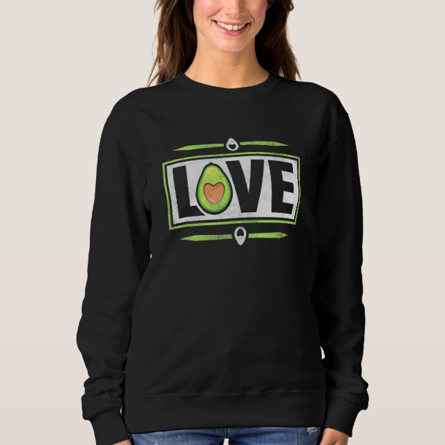 Avocado-Liebe Sweatshirt (Vorderseite)