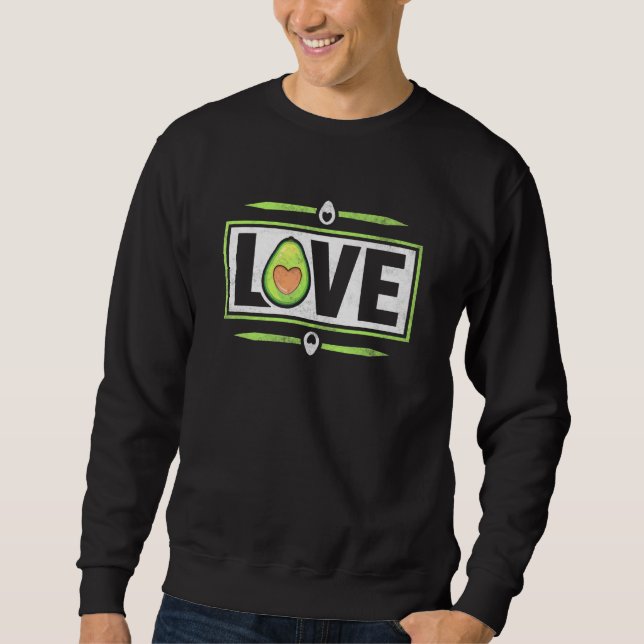 Avocado-Liebe Sweatshirt (Vorderseite)