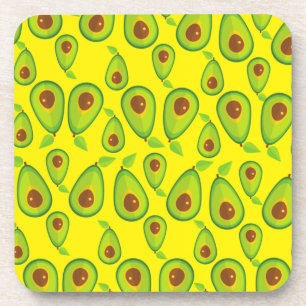 Avocado-Liebesmuster - Leckerer Avocado-Fan Getränkeuntersetzer