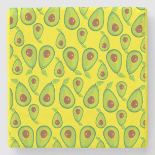 Avocado-Liebesmuster - Leckerer Avocado-Fan Steinuntersetzer