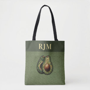 Avocado-Liebhaber Faux-Stickerei Tasche