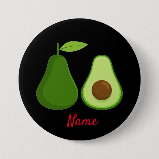 Avocado Lover Design Thunder_Cove Button (Vorderseite)