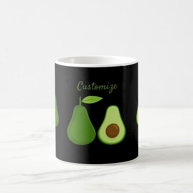 Avocado Lover Design Thunder_Cove Kaffeetasse (Mittel)