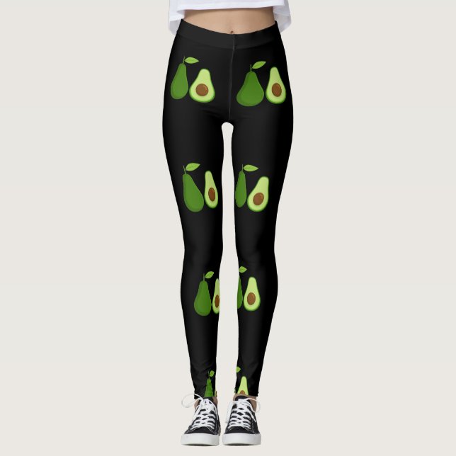Avocado Lover Design Thunder_Cove Leggings (Vorderseite)