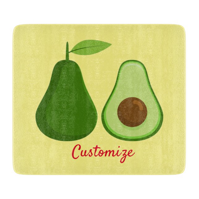 Avocado Lover Design Thunder_Cove Schneidebrett (Vorderseite)