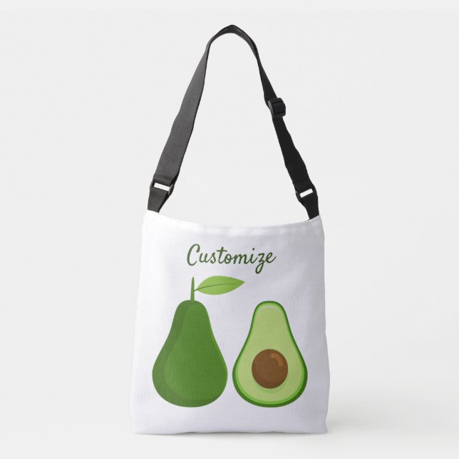 Avocado Lover Design Thunder_Cove Tragetaschen Mit Langen Trägern (Vorderseite)
