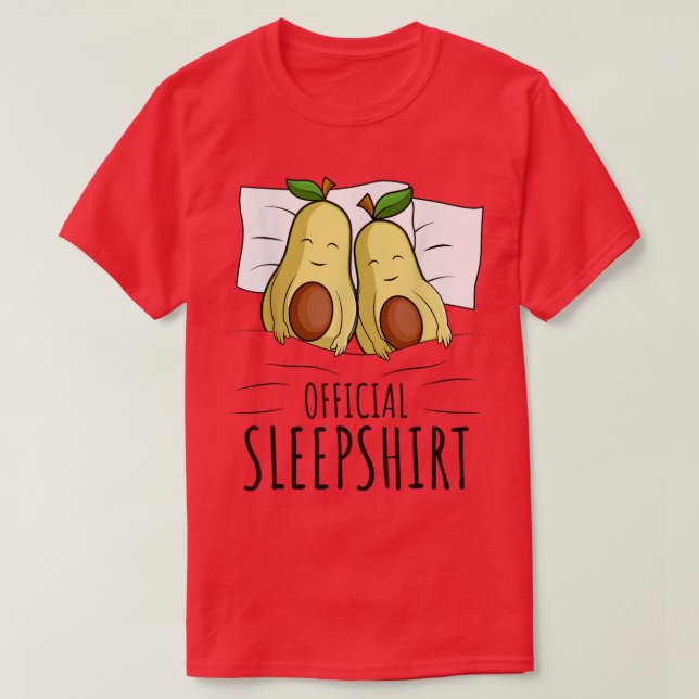 Avocado Lover Offiziell Sleepshirt65 T-Shirt (Design vorne)