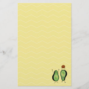 Avocado lustige zujubelnde grüne Grube Handstand Briefpapier