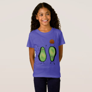 Avocado lustige zujubelnde grüne Grube Handstand T-Shirt