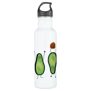 Avocado lustige zujubelnde grüne Grube Handstand Trinkflasche