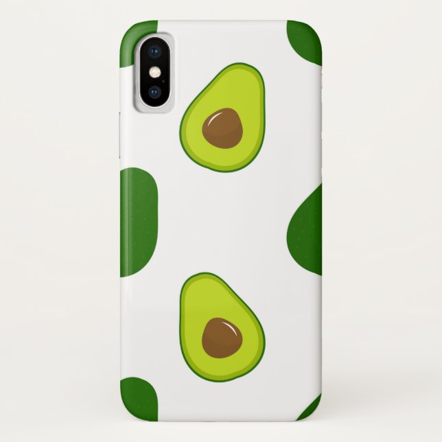 Avocado-Muster Case-Mate iPhone Hülle (Rückseite)