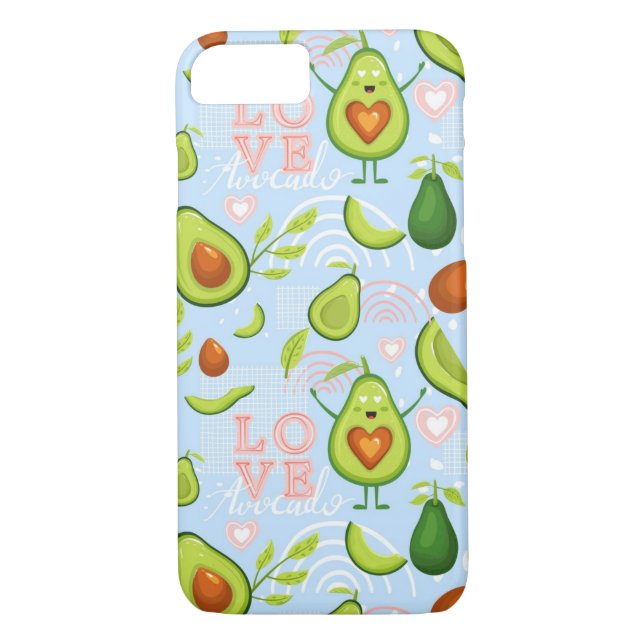 Avocado-Muster Case-Mate iPhone Hülle (Rückseite)