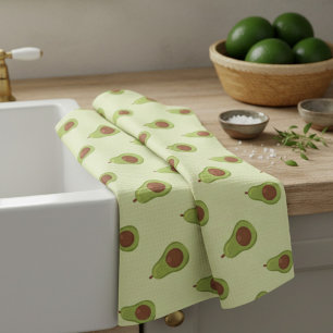 Avocado-Muster Geschirrtuch