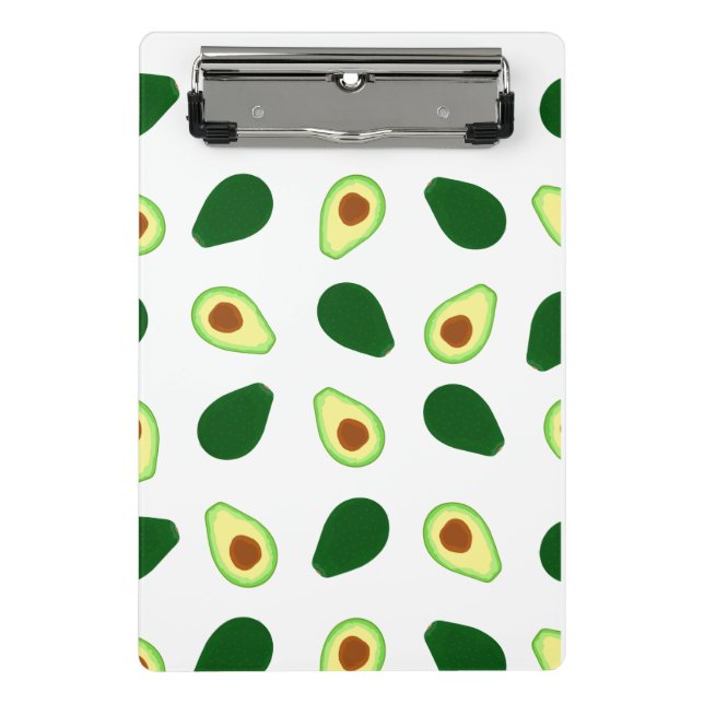 Avocado Muster Print Mini-Zwischenablage Mini Klemmbrett (Vorderseite)
