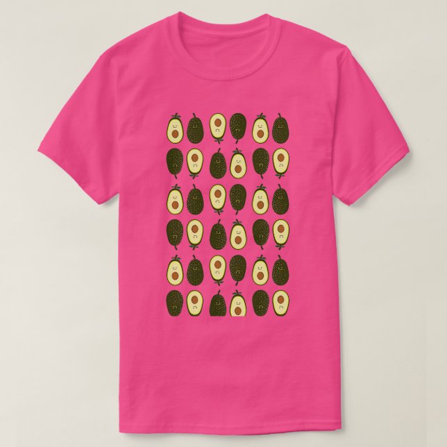 Avocado-Muster T-Shirt (Design vorne)