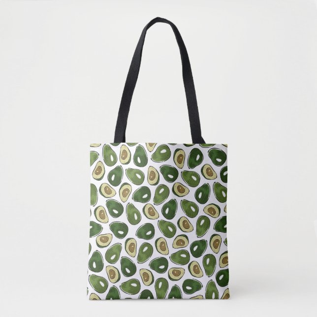 Avocado-Muster Tasche (Vorderseite)