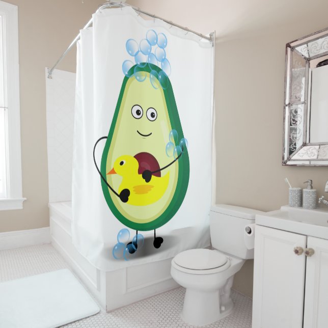 Avocado nehmen eine Dusche Duschvorhang (Beispiel)