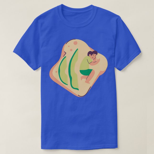 Avocado-Nickerchen T-Shirt (Design vorne)