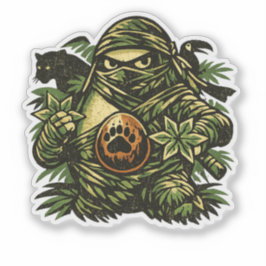Avocado Ninja — Shadow of the Jungle  Aufkleber