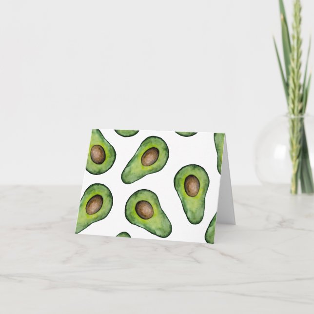 Avocado Note Card Karte (Vorderseite)