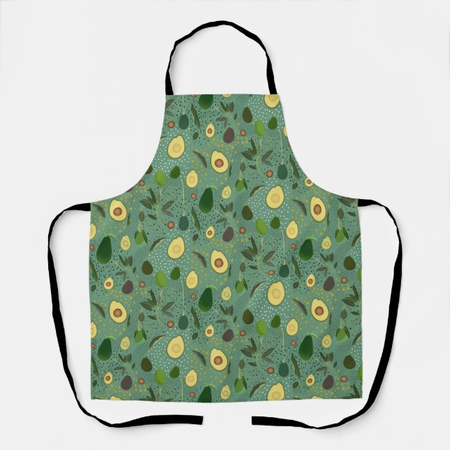 Avocado Party Pattern Schürze (Vorderseite)