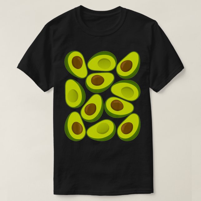 Avocado Pattern Avocados T-Shirt (Design vorne)