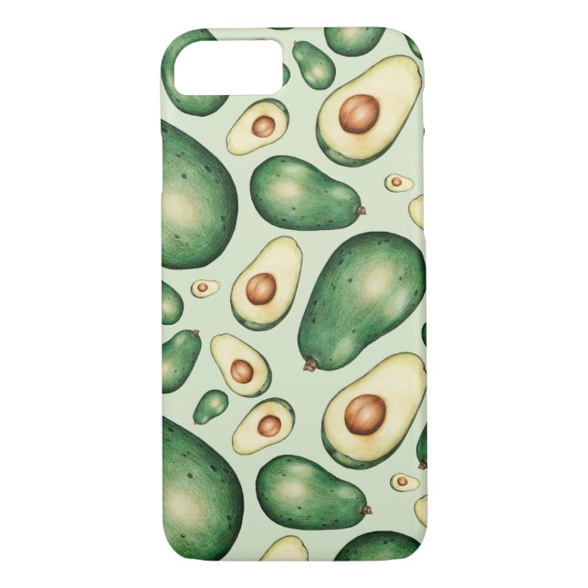 Avocado Pattern Case-Mate iPhone Hülle (Rückseite)