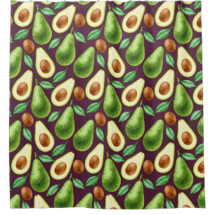Avocado Pattern Duschvorhang