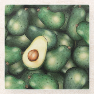 Avocado Pattern Glasuntersetzer