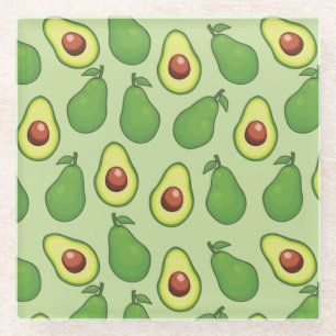 Avocado Pattern Glasuntersetzer