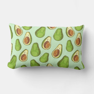 Avocado Pattern Lendenkissen