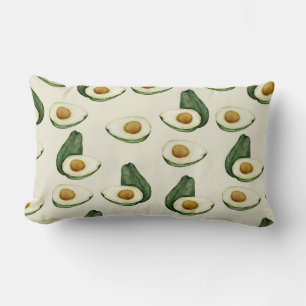 Avocado Pattern Lumbar Pillow Lendenkissen