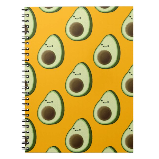 Avocado Pattern Notizblock (Vorderseite)