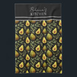 Avocado Pattern Personalisierte Küche Geschirrtuch<br><div class="desc">Wiederholen Sie die Option Avocado-individuelle Name. Fügen Sie Ihren eigenen Namen für eine einzigartige Schürze hinzu.</div>