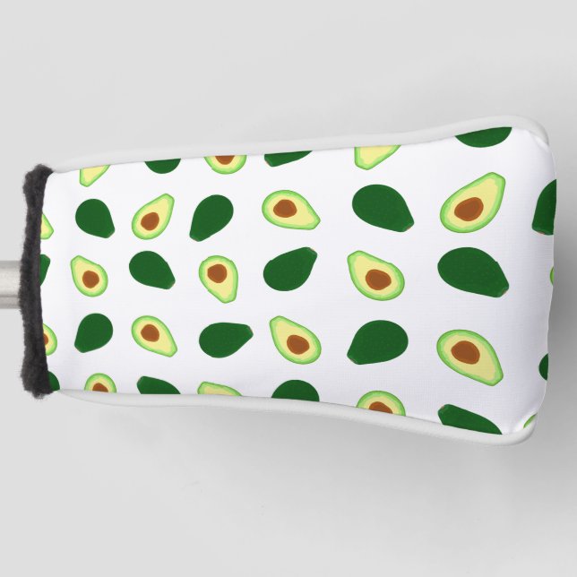 Avocado Pattern Print  Golf Headcover (Vorderseite)