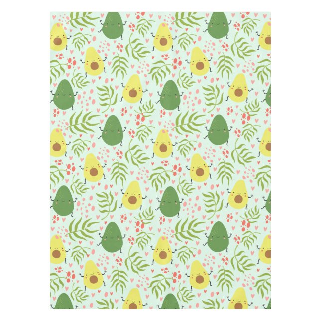Avocado Pattern Tablecloth Tischdecke (Vorderseite)