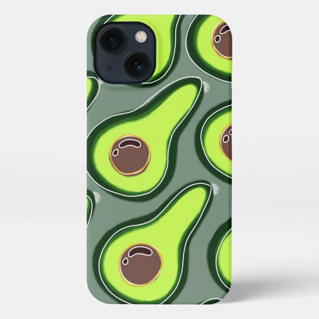 🥑 Avocado Pop Art - Fresh & Fun Design 🥑 iPhone Hülle (Rückseite)