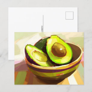 Avocado, Postüberquerung Postkarte