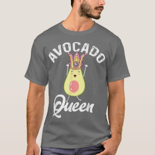 Avocado Queen Guacamole Fan Vegane Veggie Vegetari T-Shirt