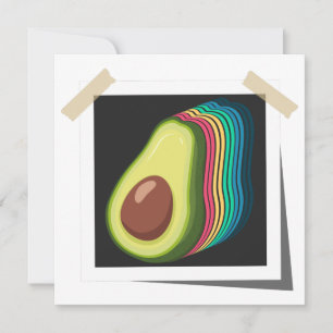 Avocado Retro Foto Farbschema Frucht Vintag