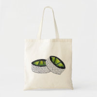 Avocado Roll Sushi Rolls Japanese Maki Food Tasche
