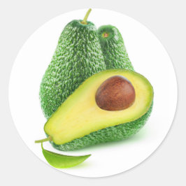 Avocado Runder Aufkleber