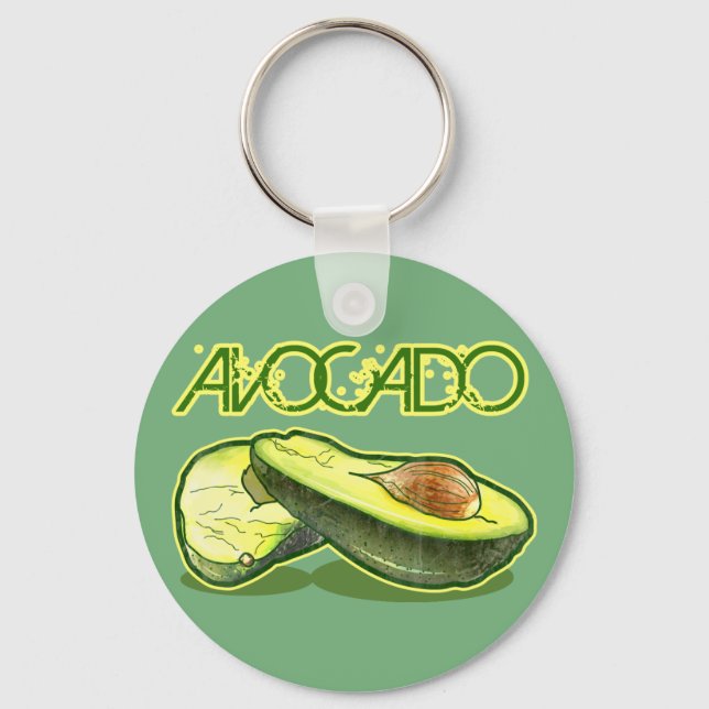 Avocado Schlüsselanhänger (Vorderseite)