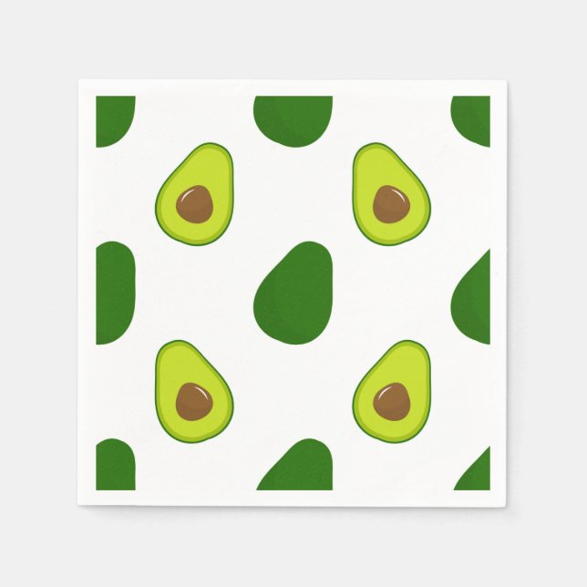 Avocado Serviette (Vorderseite)