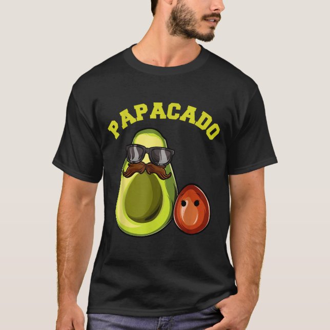 Avocado Shirt For Men, Papacado Pregnancy Announce (Vorderseite)