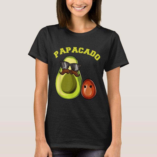 Avocado Shirt For Men, Papacado Pregnancy Announce (Vorderseite)