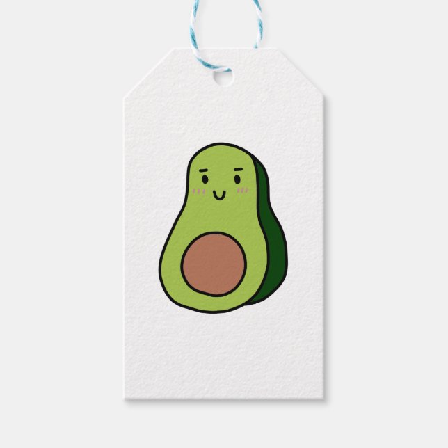 AVOCADO Shirts, Accessoires, NIEDLICH! Geschenkanhänger (Vorderseite)