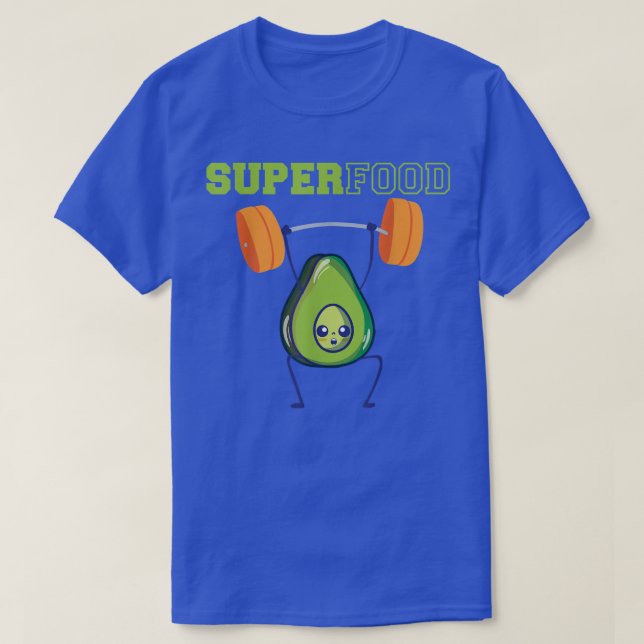 Avocado Superfood AvoCardio Training Avocado Diät T-Shirt (Design vorne)