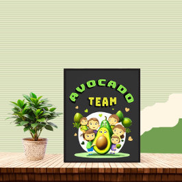 Avocado-Team Fotodruck