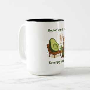 Avocado-Therapie: Warum fühle ich mich innerlich l Zweifarbige Tasse